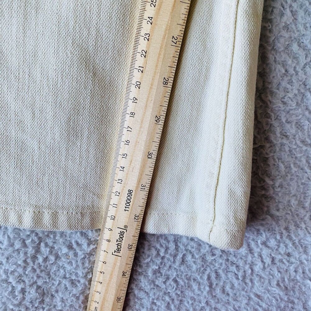Lee Flare Jeans Womens Size 33‎ Ecru NEW Metallic Shimmer High Rise Heritage - Picture 9 of 12